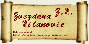 Zvezdana Milanović vizit kartica